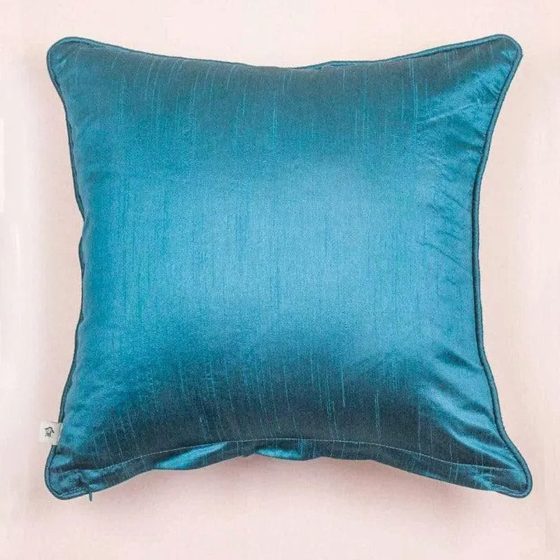 Jacobean Rose Embroidered Cushion Cover media 4
