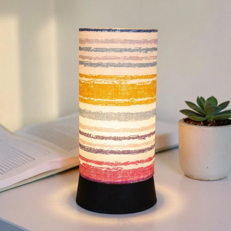 Muted Stripe Handmade Table Lamp