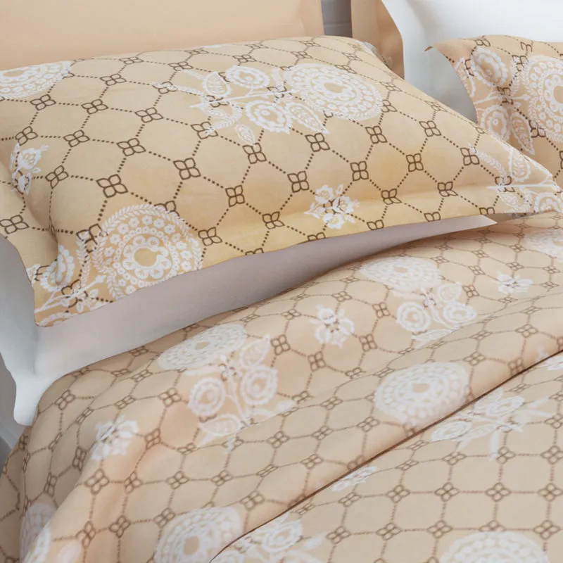Tender Touch Cotton Bedsheet (Peach) - 144 TC media 6