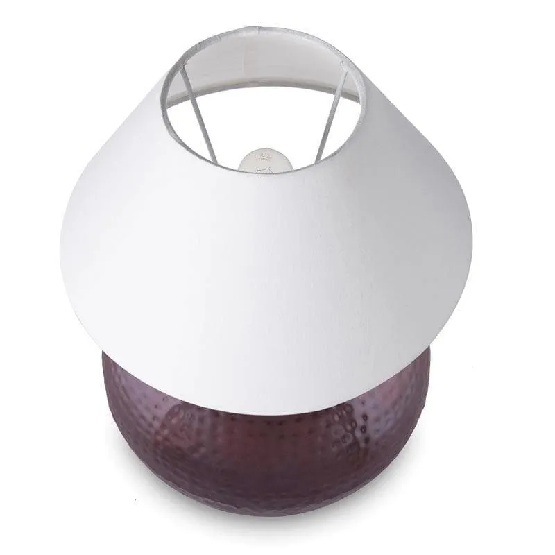 Contadino Pitcher Fabric Table Lamp - White media 3