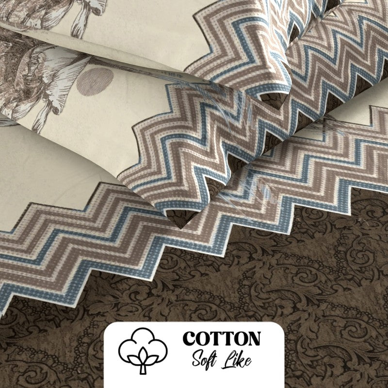 Brevos Bedsheet (Brown) - 115 GSM media 5