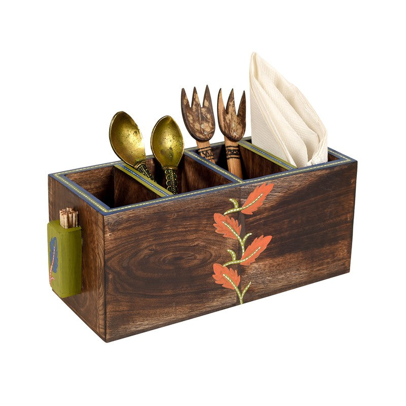 Shanti Handcrafted Cutlery Holder media 3