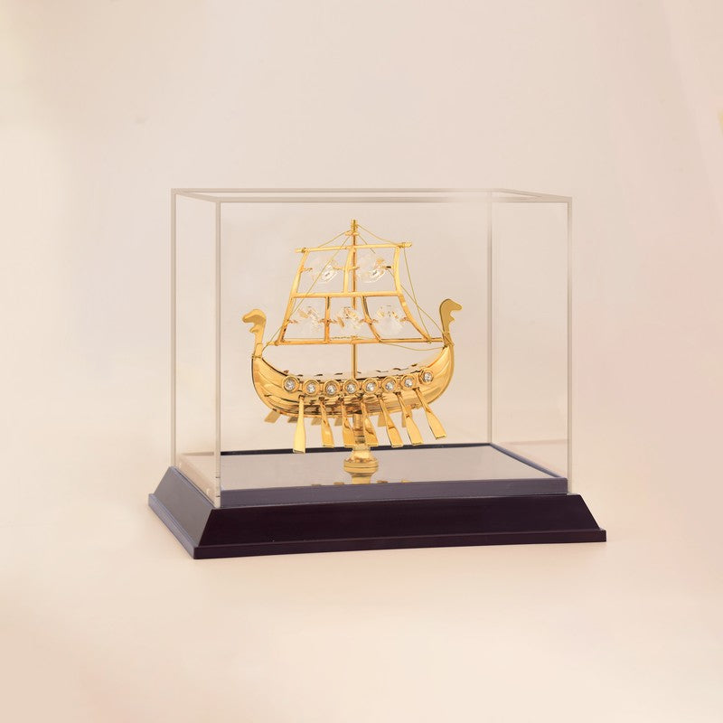 Gilded Majesty 24K Gold Plated Mild Steel Showpiece media 3