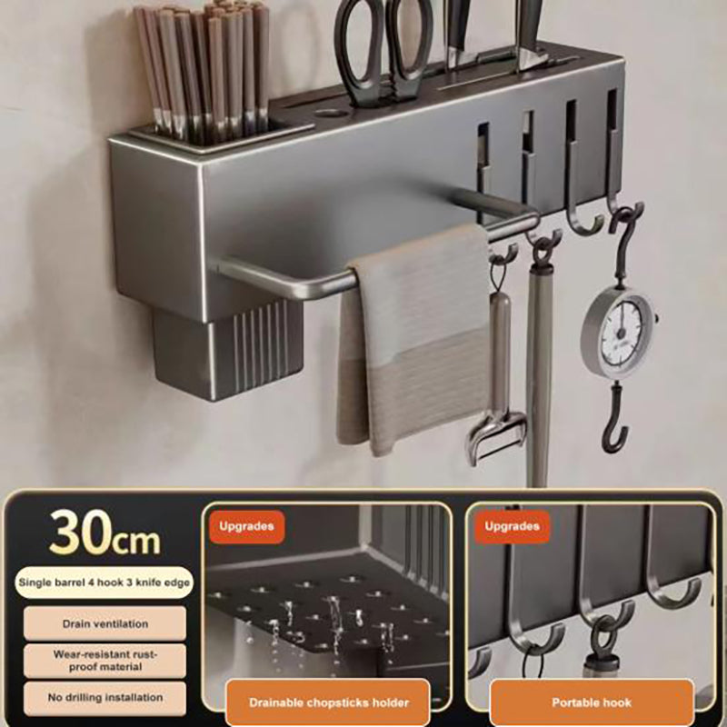 Slice & Hang Stick-on Knife Rack With Hook media 6
