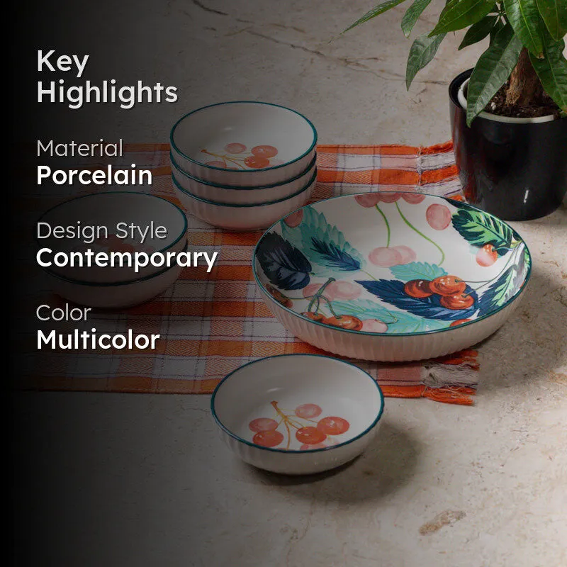 Tropical Bliss Serving Bowl - Seven Piece Set media 2