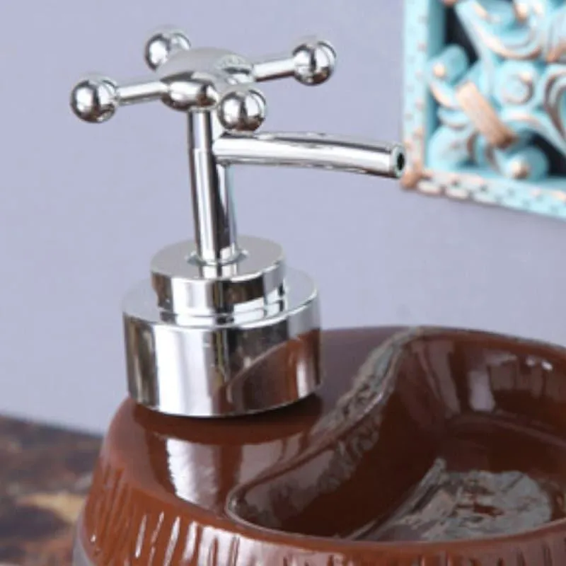 Barrel Wash Soap Dispenser - Brown media 4