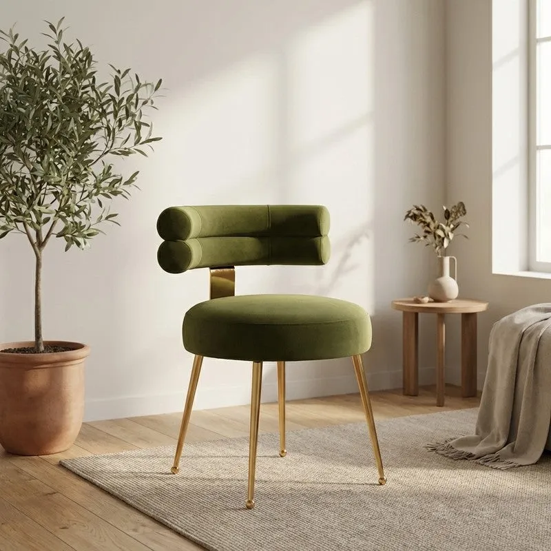 Velmora Metal Accent Chair - Green media 1