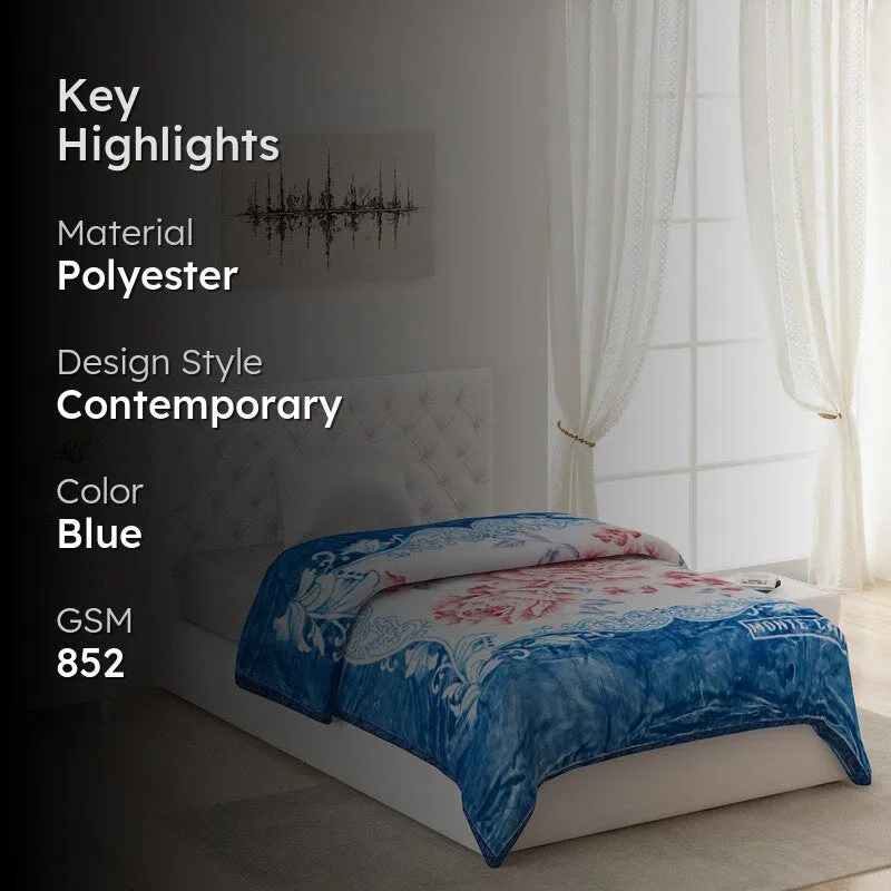 Monte Carlo Azure Blossom Blanket - 852 GSM media 2