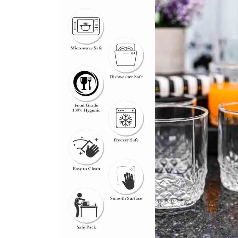 Tiyna Whiskey Glass (320 mL ) - Set of Six media 6