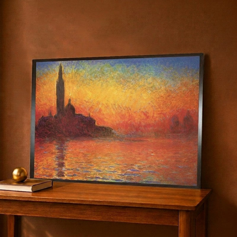 Venice By Twilight Canvas Wall Painting - 16 x 12 inches