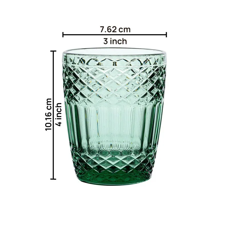 Vitra Glasses (Green,350 mL Each) - Set Of Six media 7