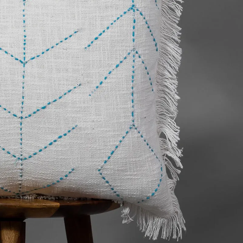 Thread Glyph III Embroidered Cushion Cover media 3
