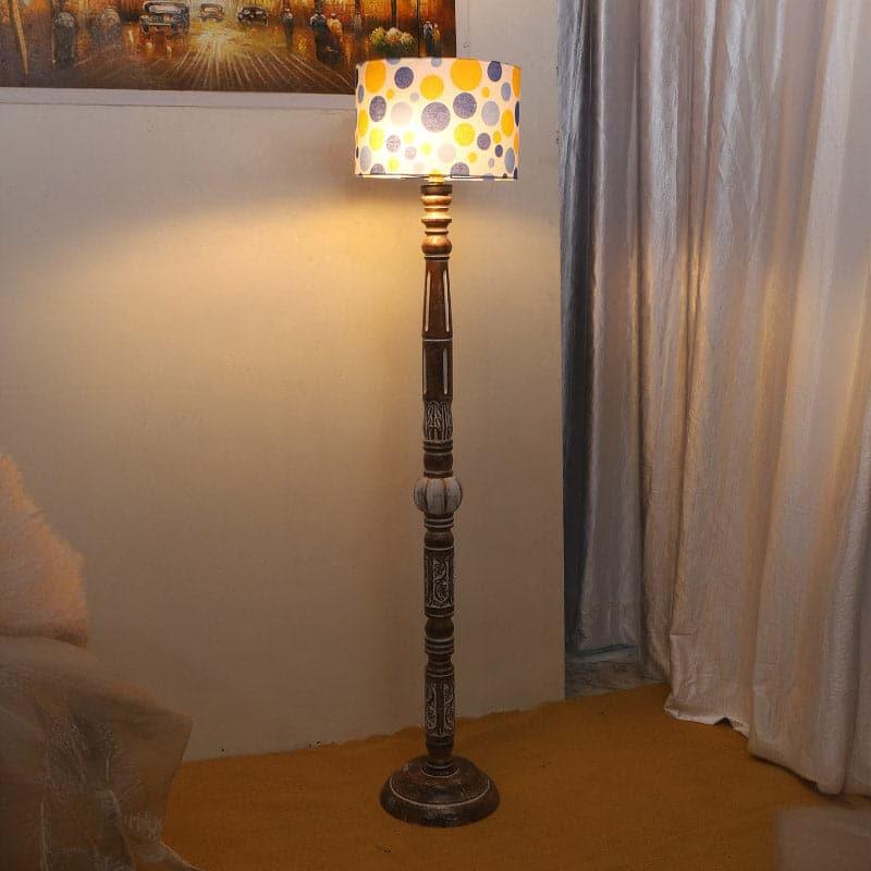 Colton Round Splashy Floor Lamp