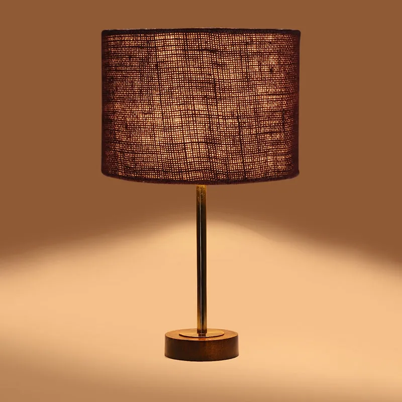 Sienna I Rodin Wooden Table Lamp - Brown,Gold media 6