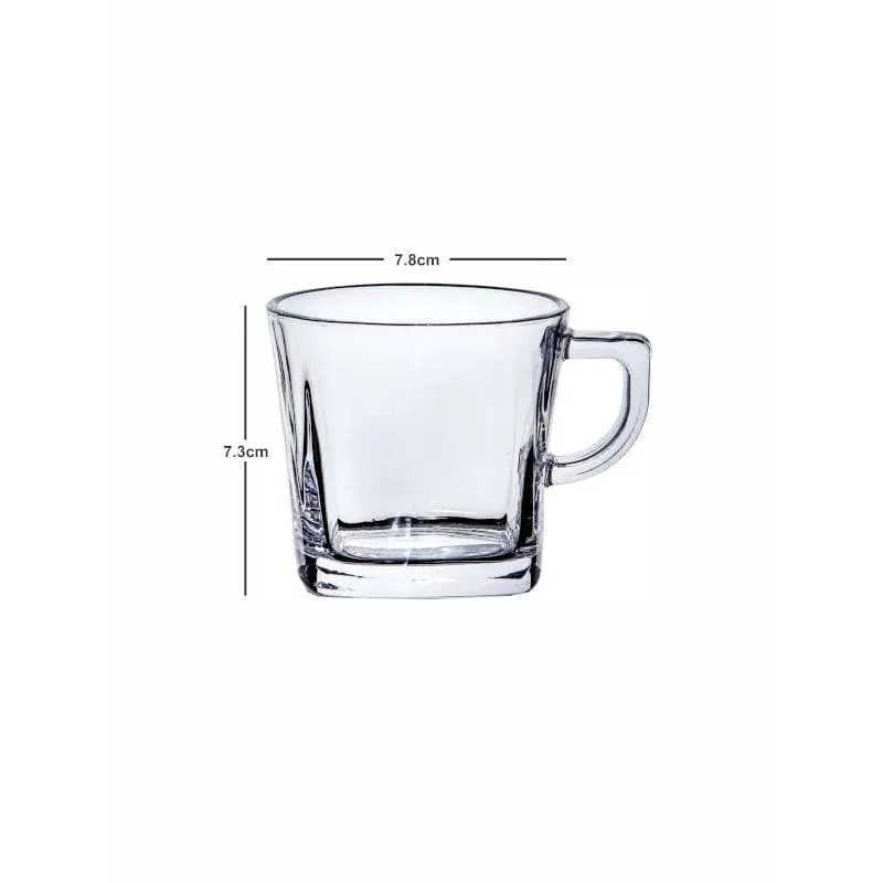 Moriss Glass Tea Cup (210 mL Each) - Set of Six media 5