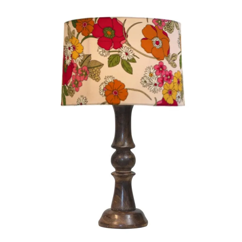 Floral Echo Wooden Table Lamp media 5
