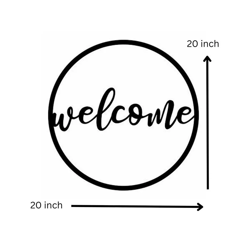 Welcome Black Iron Wall Accent media 5