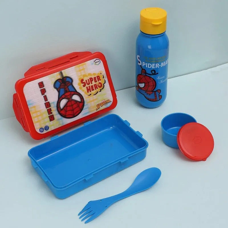 Spidey Kid Lunch Box 700 ML With 600 ML Water Bottle - Two Piece Set media 3