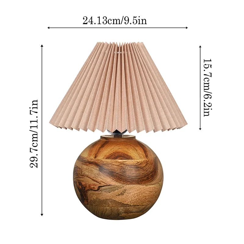 Lark Pleated Fabric Table Lamp - Beige media 7