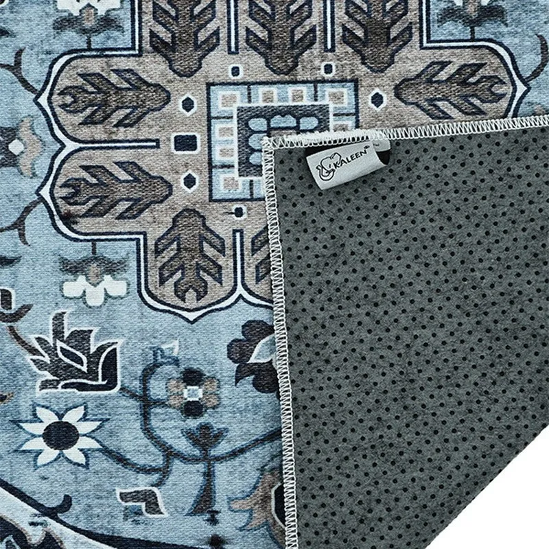 Barakah Ethnic Prayer Mat (Blue) - 550 GSM media 7