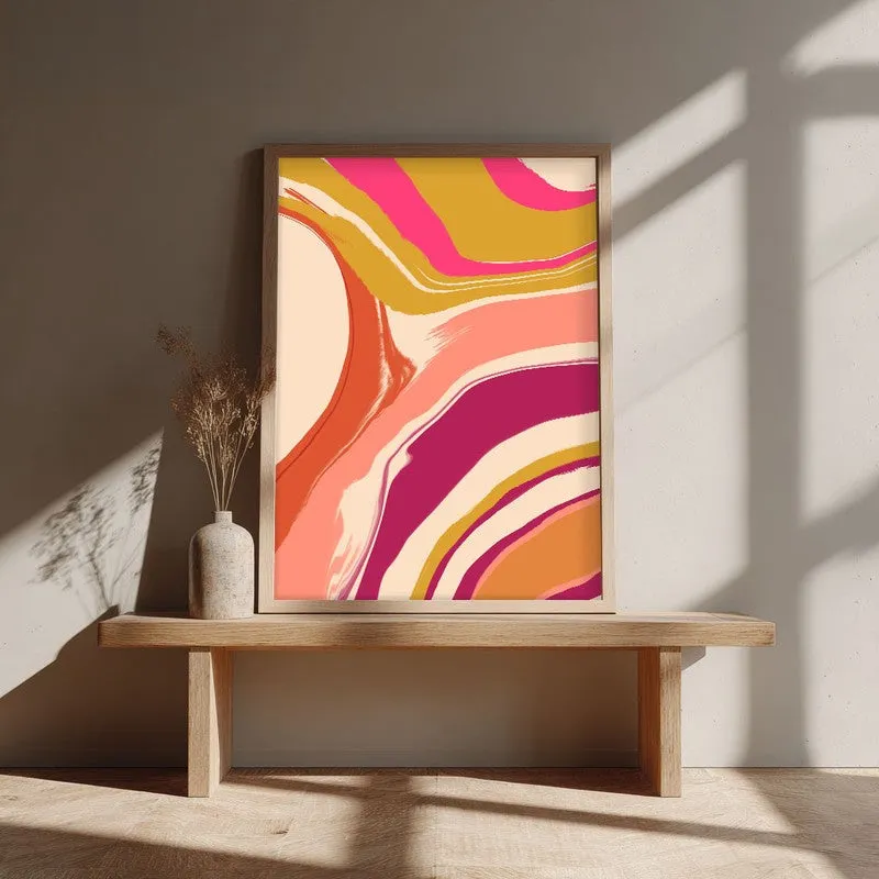 Sunshine Serenade Archival Canvas Wall Art - Natural Brown Frame media 3