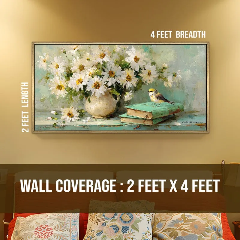Soft Serenity Canvas Wall Painting With Frame media 8