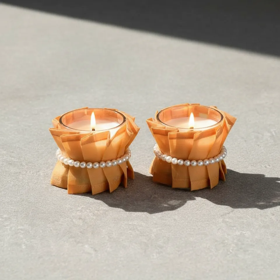 Cinnamon Rosemary - Set of 2 Scented Votive Candles media 1