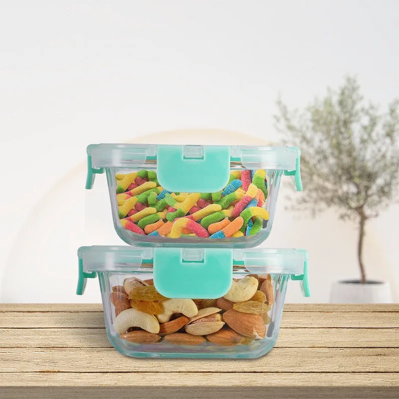 Snaksy Leak Proof Glass Lunch Box - Set Of Two media 5