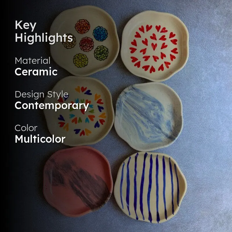 Sakaris Ceramic Platter - Set of Six media 2