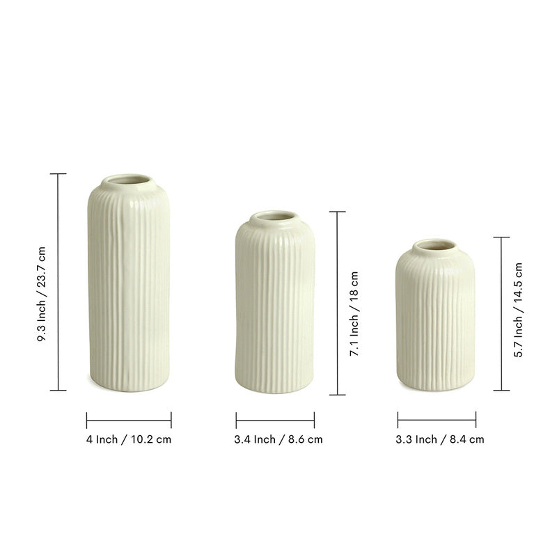 Merzia Ceramic Vase - Set Of Three media 7