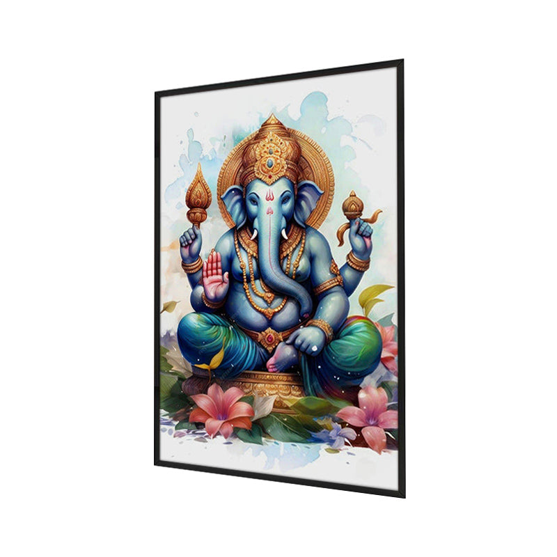 Mystic Ganesha Wall Painting With Frame media 3