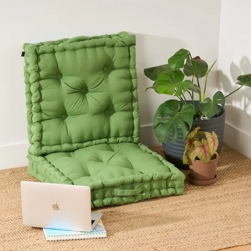 Marlon Floor Cushion (Green) - Set Of Two media 1