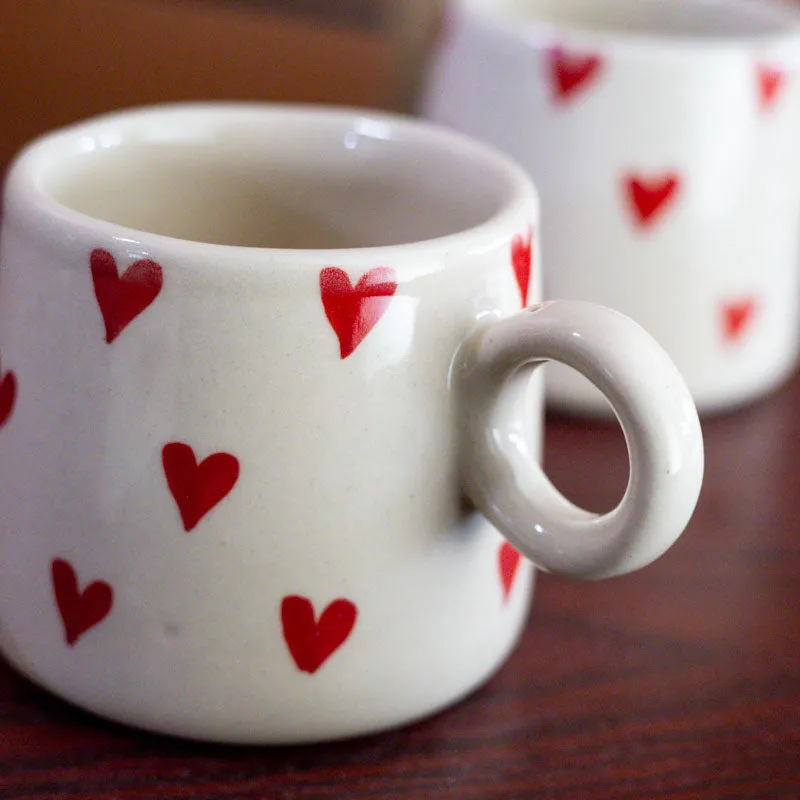 Little Ceramic Coffee Mug (400 mL Each) - Set of Two media 6