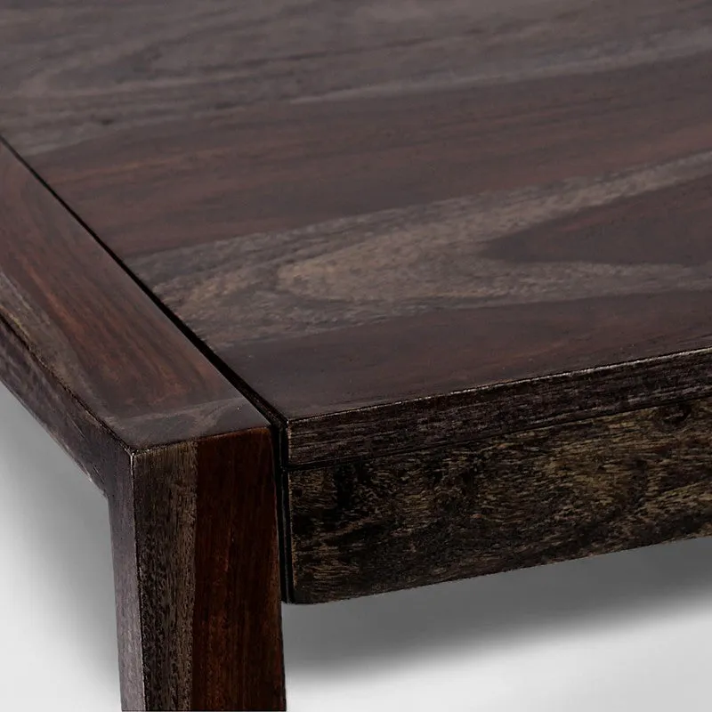 Zexon Sheesham Wooden Center Table - Dark Brown media 8