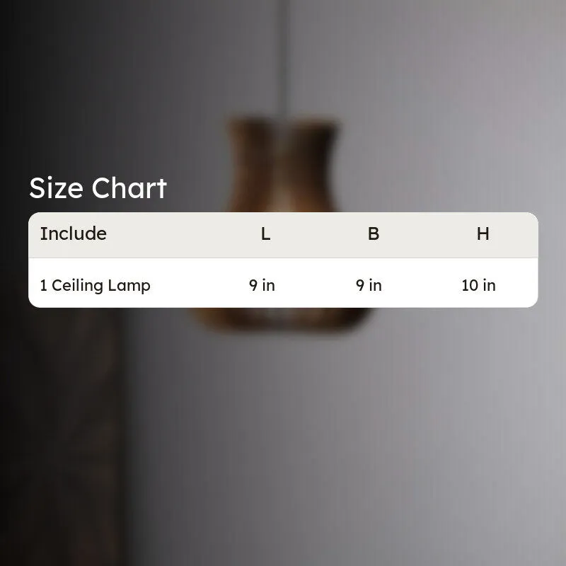 Curvy Cool Wooden Ceiling Lamp media 8