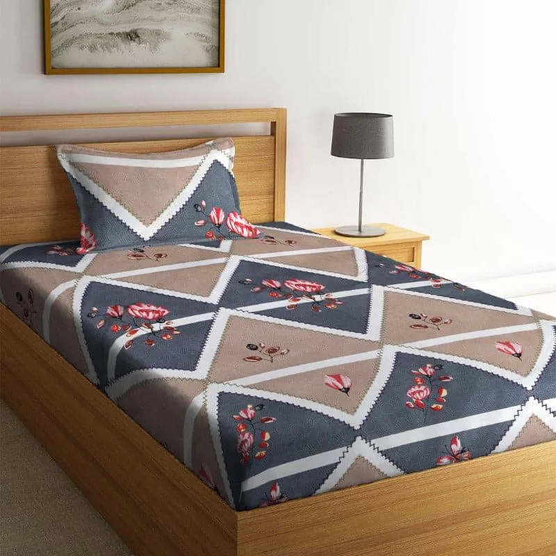 Maleya Mrina PolyCotton Bedsheet - 150 GSM media 1