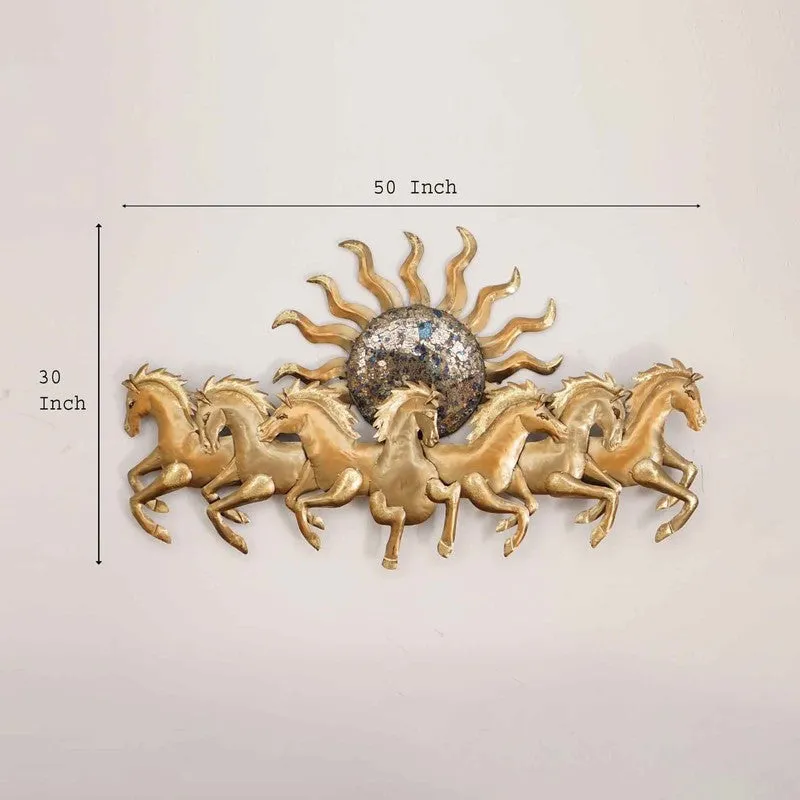 Gold Running Horses Iron Wall Accents media 6