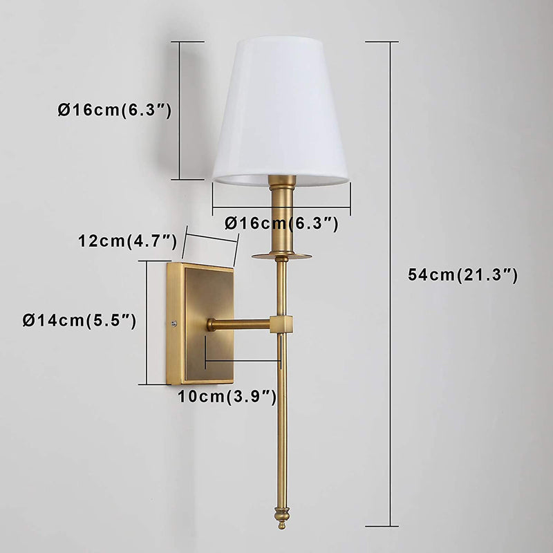 Venta Linen & Metal Wall Lamp media 5