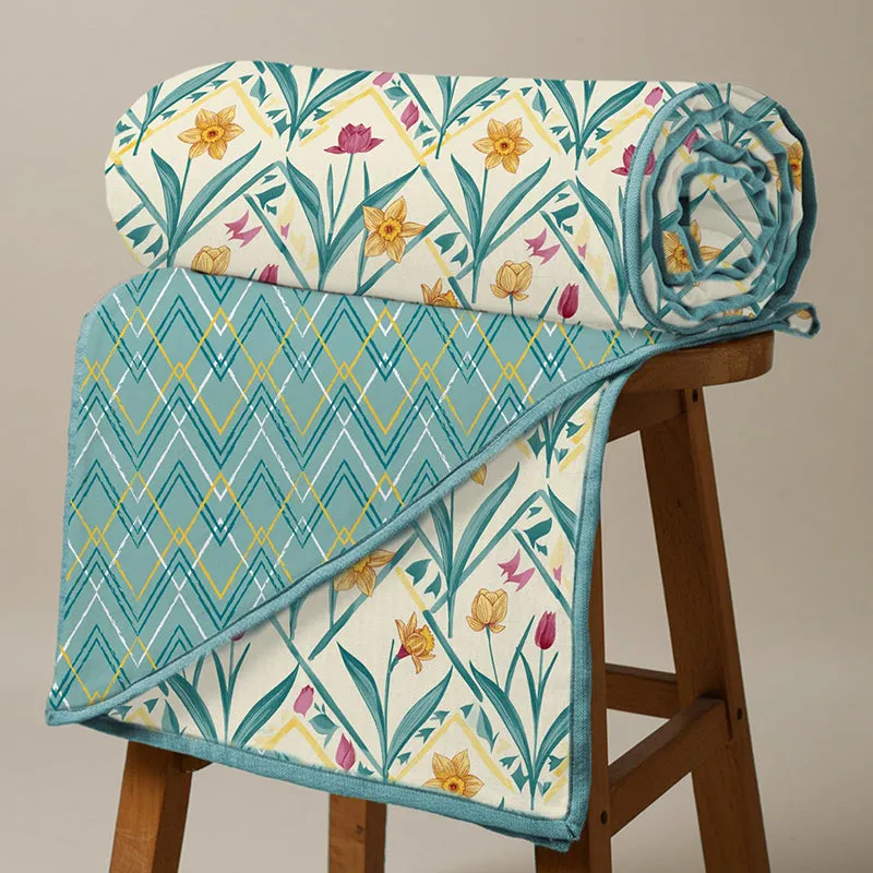 Urban Space Spring Reversible Dohar - Turquoise media 3