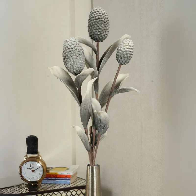 Decorative Artificial Corn Stalk Flower - Grey media 1
