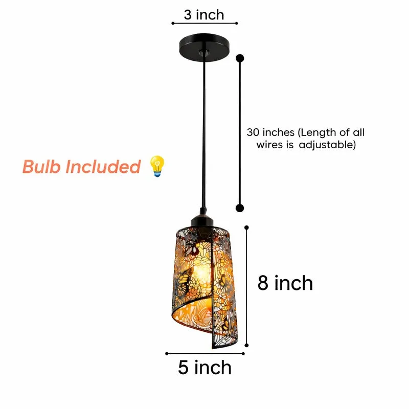 Botanic Butterfly Metal Ceiling Lamp media 7
