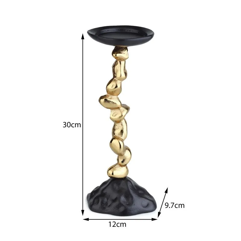 GlowNest Candle Holder - Black,Gold media 8