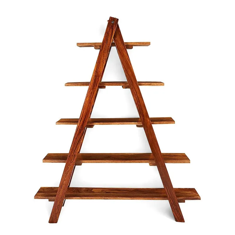 Uverox I Sheesham Wooden Rack - Brown media 5