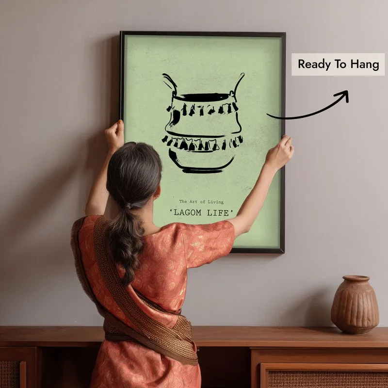 Vessel of Life Canvas Wall Painting With Black Frame media 6