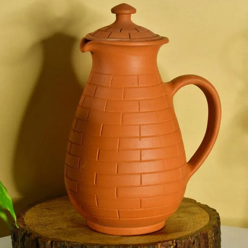 Brick Stack Terracotta Jug - 1200 mL media 3