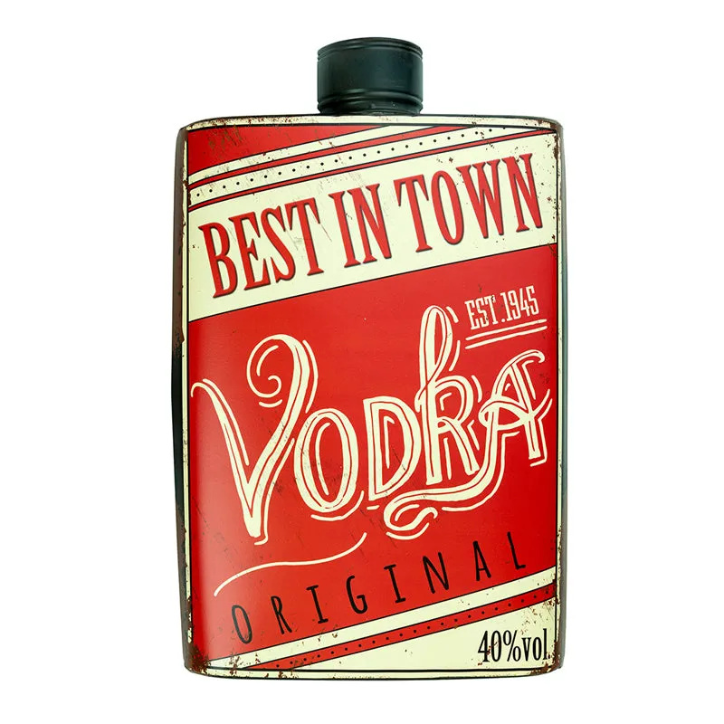 Best Vodka Flask Metal Wall Accent media 4