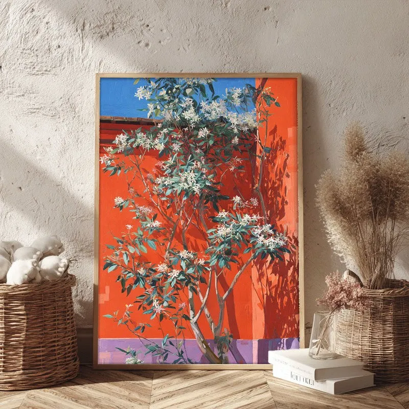 Autumra Canvas Wall Painting With Brown Frame media 3