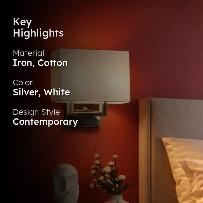 Logan Cotton & Iron Wall Lamp media 2