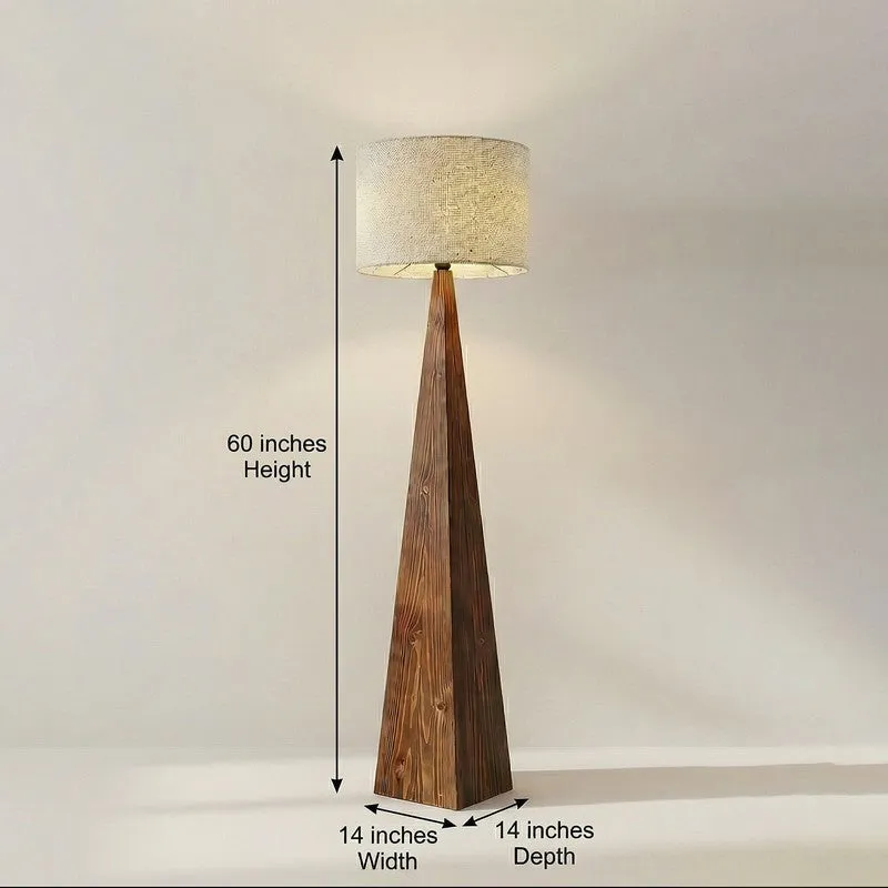 Gloriana Jute and Wood Floor Lamp media 9