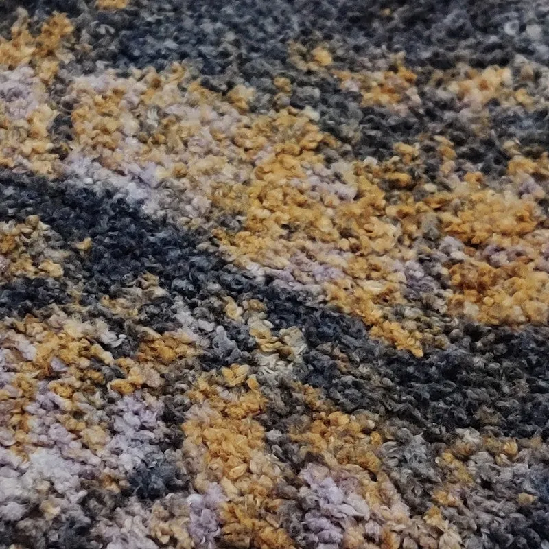 Navori Abstract Micro Fiber Area Rug - Brown,Grey media 5